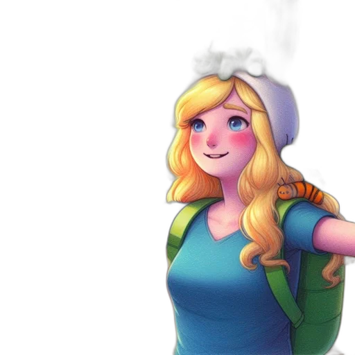 dress, crown, face, staff transparent PNG cut-out