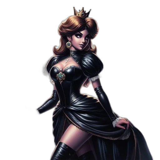 dress, crown, fantasy art, concept art transparent PNG cut-out