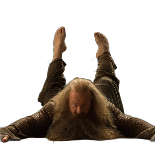 hair, creature, concept art, elderly transparent PNG cut-out