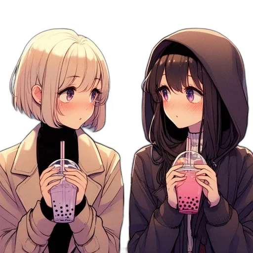 food, anime, pixel art, vaporwave transparent PNG cut-out