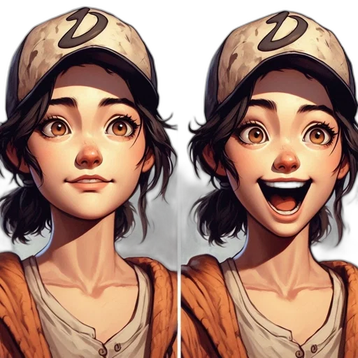 face, hat, concept art, comic book art transparent PNG cut-out