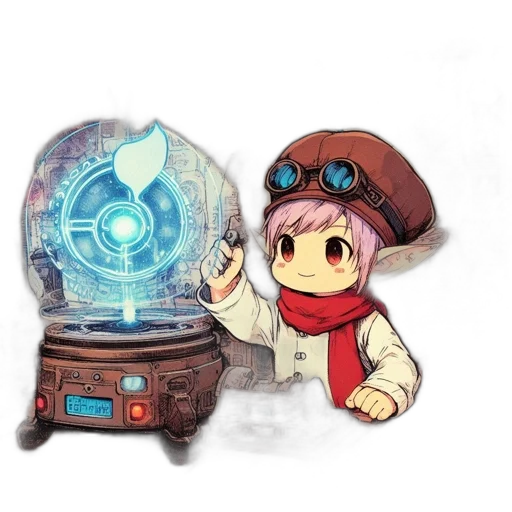 staff, weapon, jacket, robot transparent PNG cut-out