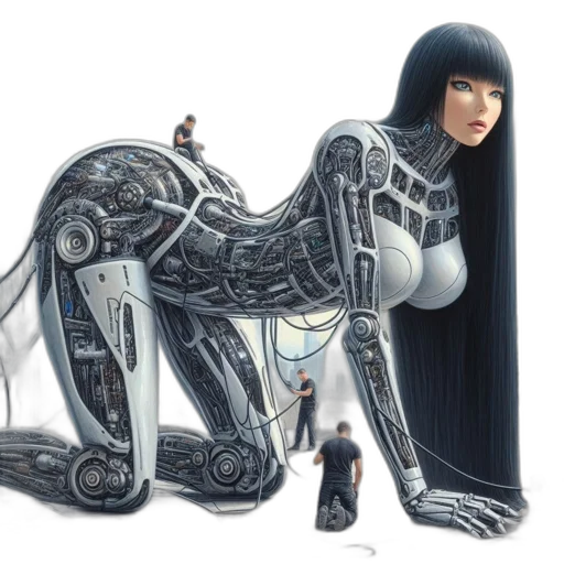 robot, creature, animal, concept art transparent PNG cut-out