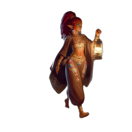 dress, bottle, jewelry, staff transparent PNG cut-out