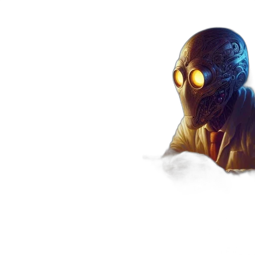 mask, robot, creature, face transparent PNG cut-out