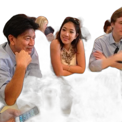 group, people, sitting, table transparent PNG cut-out