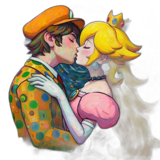 crown, hat, watercolor, pixel art transparent PNG cut-out