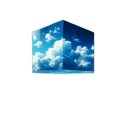umbrella, furniture, 3d render, vaporwave transparent PNG cut-out