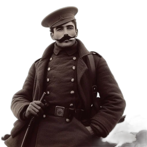 staff, face, hat, jacket transparent PNG cut-out