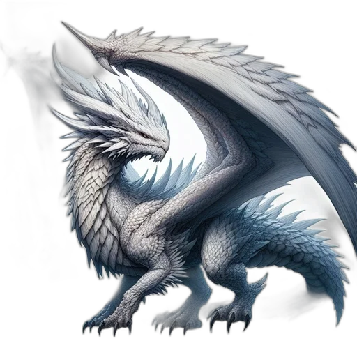 dragon, creature, animal, staff transparent PNG cut-out