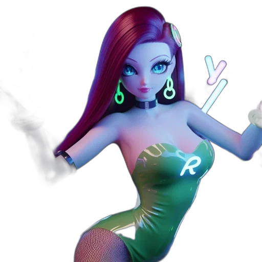 dress, concept art, 3d render, fantasy art transparent PNG cut-out