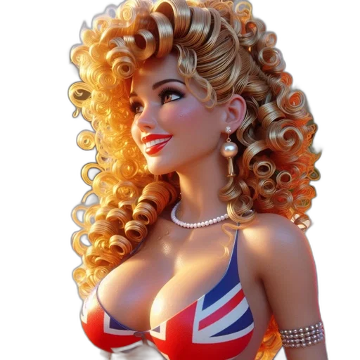 crown, cartoon, photorealistic, 3d render transparent PNG cut-out
