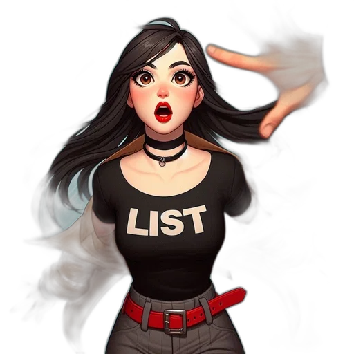 dress, staff, concept art, comic book art transparent PNG cut-out
