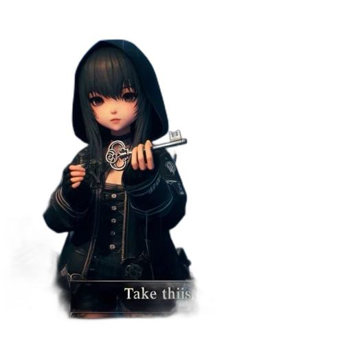 jacket, weapon, staff, 3d render transparent PNG cut-out