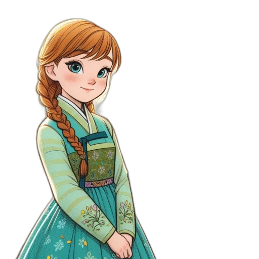 dress, concept art, cartoon, fantasy art transparent PNG cut-out