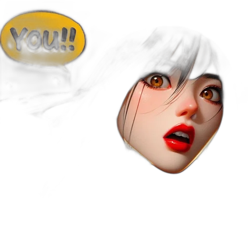 face, hair, mask, creature transparent PNG cut-out
