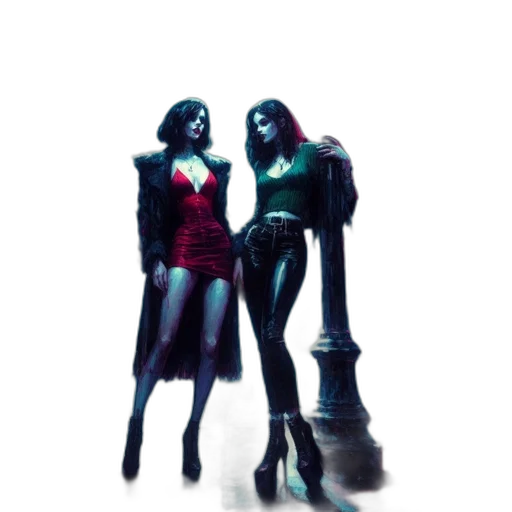 dress, comic book art, concept art, 3d render transparent PNG cut-out