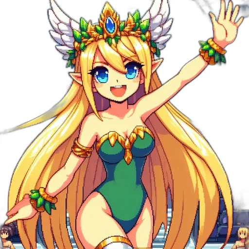 crown, staff, dress, dragon transparent PNG cut-out