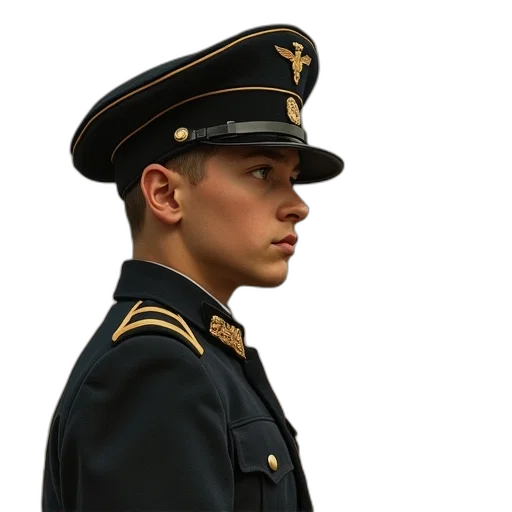 staff, hat, face, jacket transparent PNG cut-out