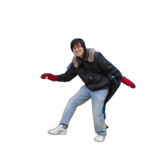 jacket, staff, creature, animal transparent PNG cut-out