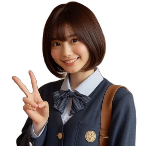 jacket, face, staff, anime transparent PNG cut-out