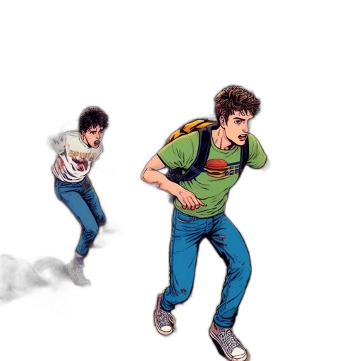 jacket, concept art, comic book art, pixel art transparent PNG cut-out