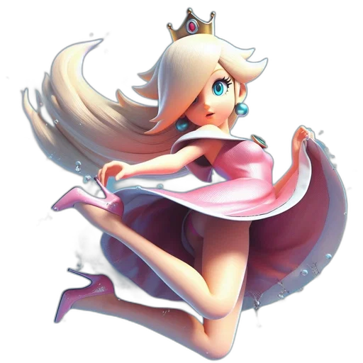 dress, crown, staff, concept art transparent PNG cut-out
