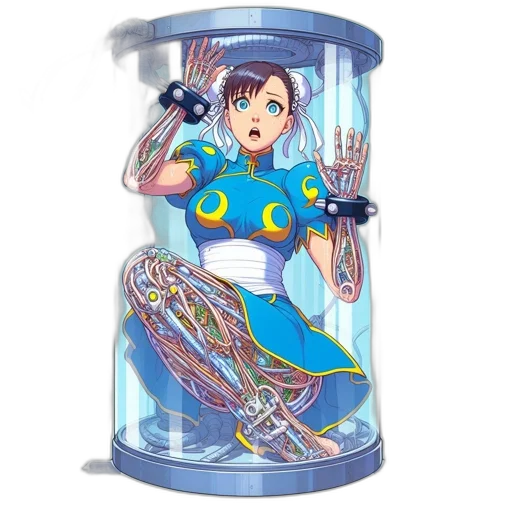 robot, jewelry, dress, bottle transparent PNG cut-out