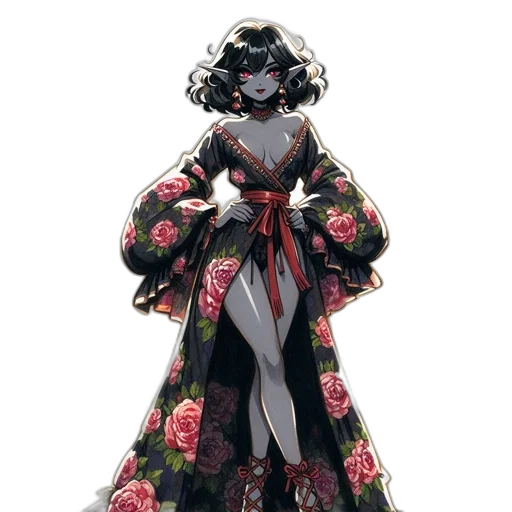 dress, mask, flower, jacket transparent PNG cut-out