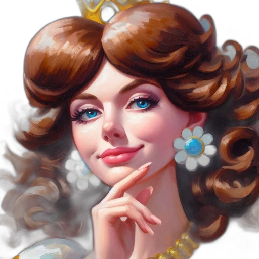 crown, jewelry, face, photorealistic transparent PNG cut-out