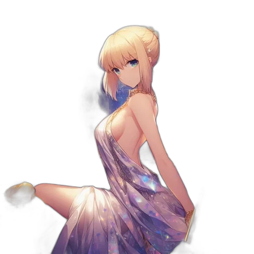 dress, staff, weapon, flower transparent PNG cut-out