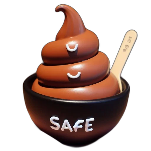 food, staff, hat, 3d render transparent PNG cut-out