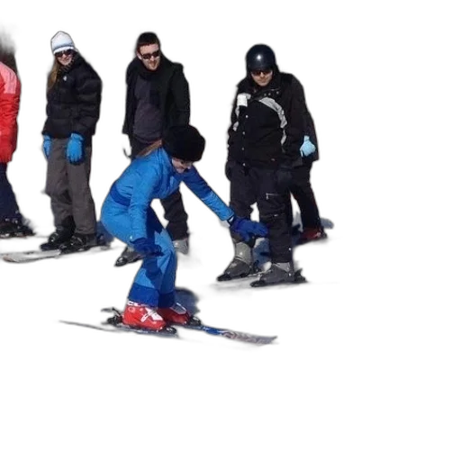 snow, group, people, skiing transparent PNG cut-out
