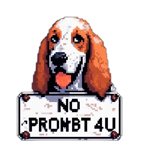 animal, robot, creature, pixel art transparent PNG cut-out