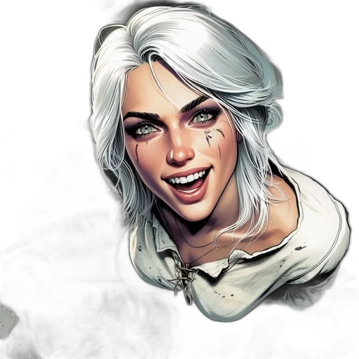 face, staff, comic book art, concept art transparent PNG cut-out