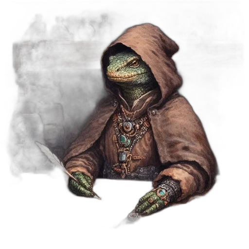 dragon, creature, staff, animal transparent PNG cut-out