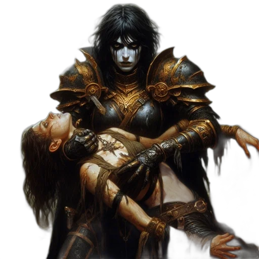 fantasy art, concept art, comic book art, photorealistic transparent PNG cut-out