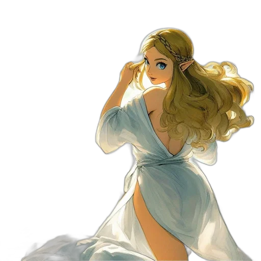 dress, concept art, fantasy art, photorealistic transparent PNG cut-out