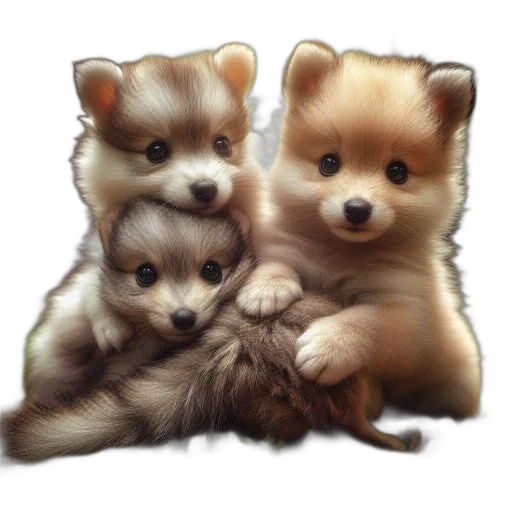 animal, photorealistic, oil painting, fantasy art transparent PNG cut-out