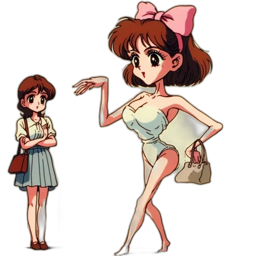 dress, anime, cartoon, concept art transparent PNG cut-out