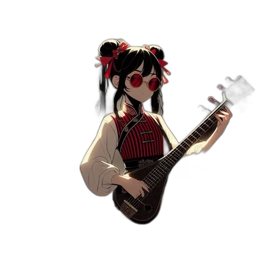 weapon, staff, anime, 3d render transparent PNG cut-out