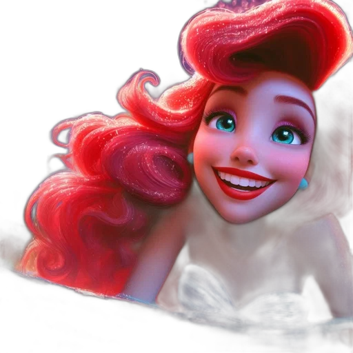 crown, face, hair, 3d render transparent PNG cut-out