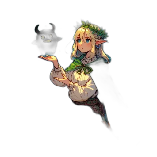 staff, dragon, weapon, flower transparent PNG cut-out