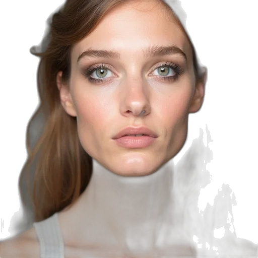face, mask, hair, crown transparent PNG cut-out