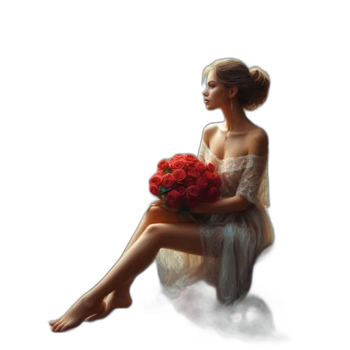 dress, flower, crown, jewelry transparent PNG cut-out