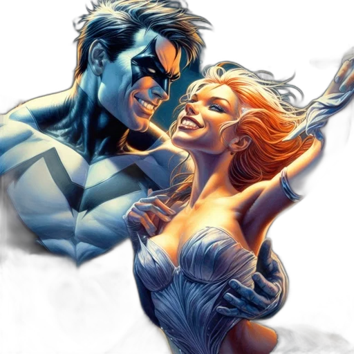 comic book art, concept art, fantasy art, photorealistic transparent PNG cut-out