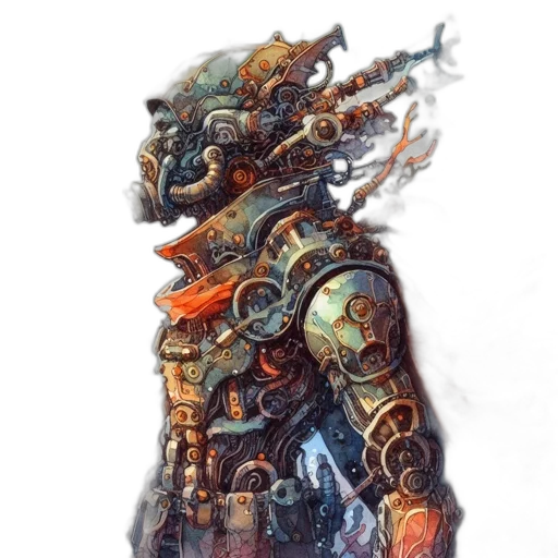 robot, sword, weapon, staff transparent PNG cut-out
