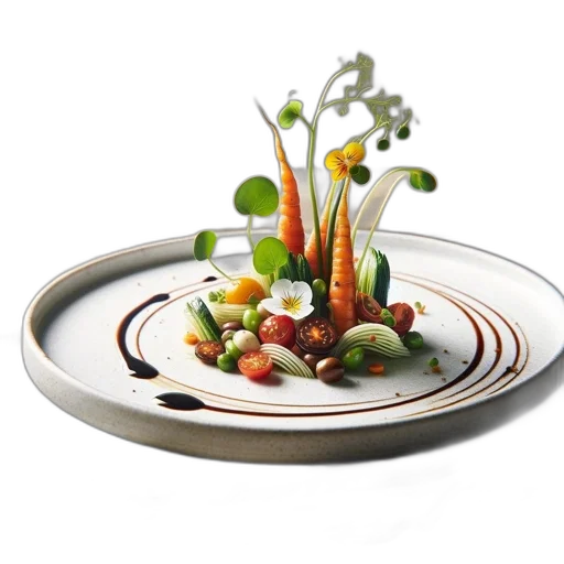 food, crown, photorealistic, 3d render transparent PNG cut-out