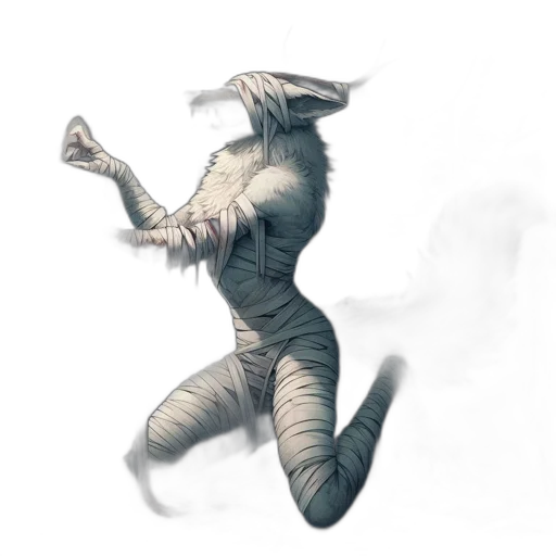 dragon, creature, staff, mask transparent PNG cut-out