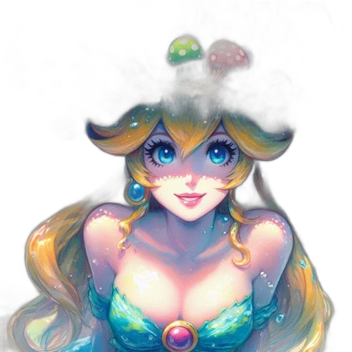 crown, hat, dress, staff transparent PNG cut-out